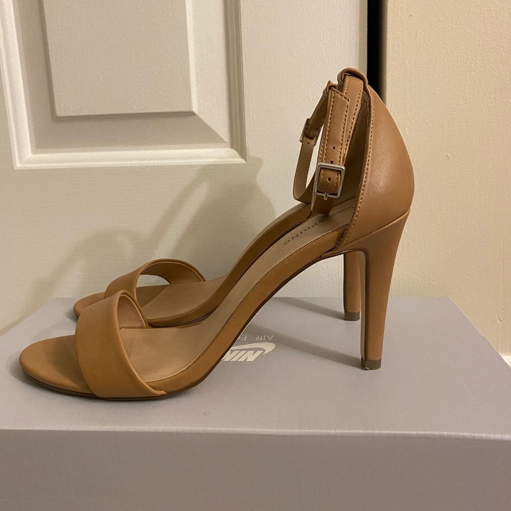 Nude barely there heels